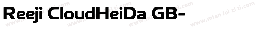 Reeji CloudHeiDa GB字体转换